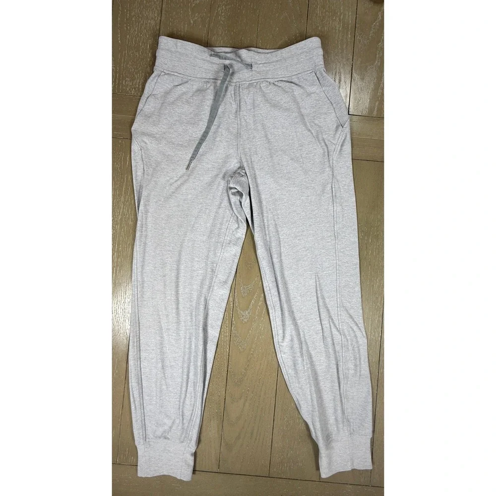 Lululemon Ready To Rulu High Rise Jogger Womens 8 Gray Drawstring Pants W5EKLS